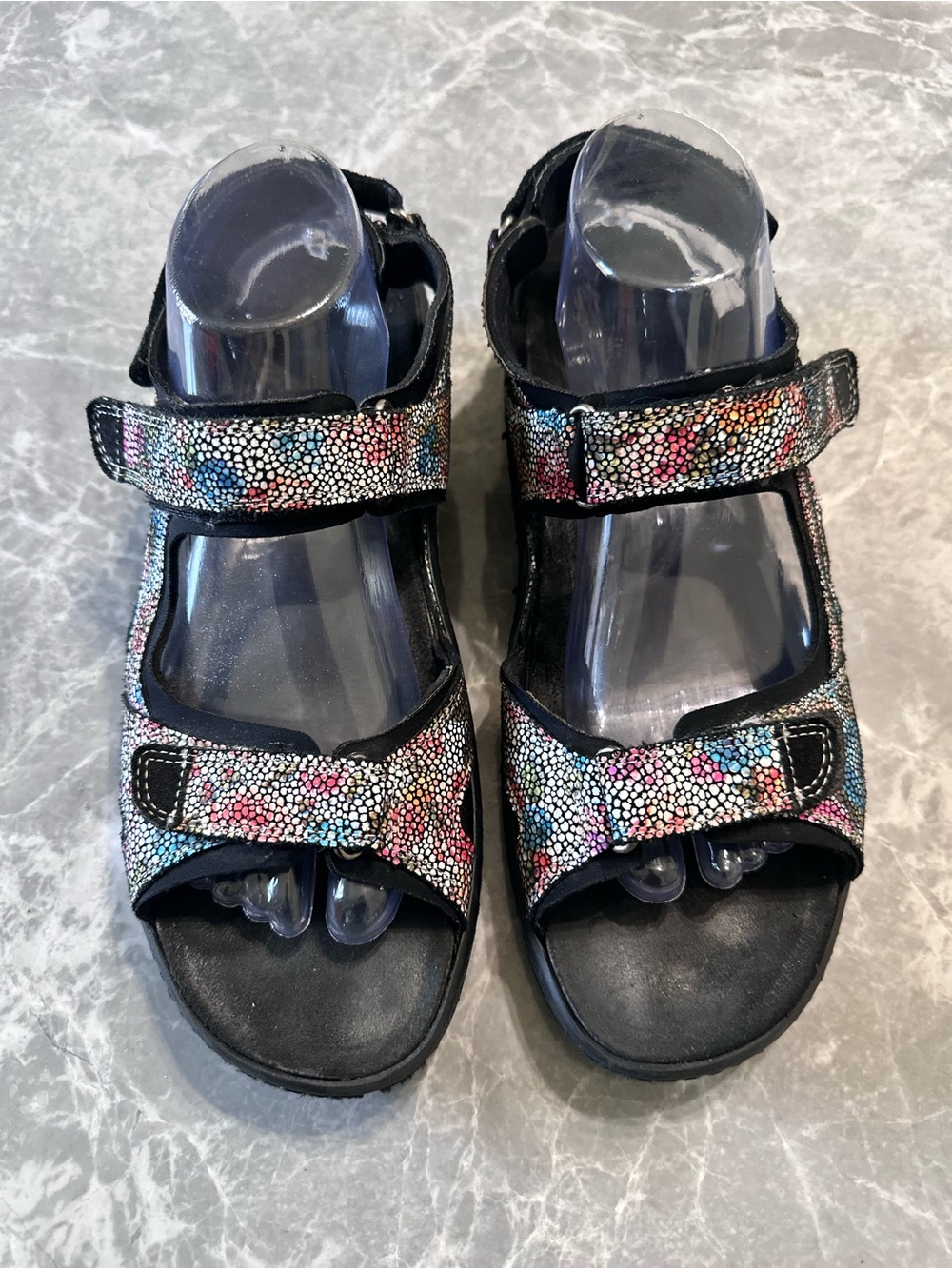 Fidelio Gini G Women's 42 Sandals Colorful Shoes Multi Romance 10.5